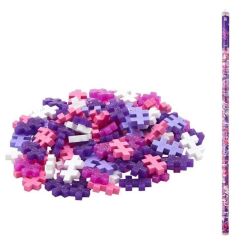 PLUS PLUS TUBES -  SUPER TUBES - MÉLANGE PAILLETÉ (520 PIÈCES)