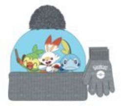 POKEMON -  ENSEMBLE TUQUE ET GANTS STARTER POKÉMON GÉNÉRATION 8