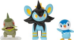 POKÉMON -  ASSORTIMENT DE FIGURINES ARTICULÉES : COUPENOTTE - LUXIO - TIPLOUF -  BATTLE FIGURE