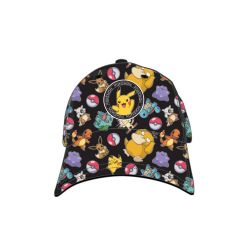 POKÉMON -  CASQUETTE SNAPBACK AOP À PLUSIEURS PERSONNAGES