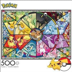 POKÉMON -  CASSE-TÊTES - EEVEE'S STAINED GLASS (500 PIÈCES)