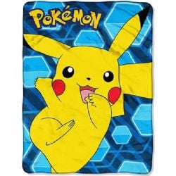POKÉMON -  COUVERTURE EN MOLLETON DE PIKACHU