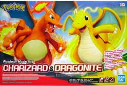 POKÉMON -  EG - DRACAUFEU & DRACOLOSSE MODÈLE À ASSEMBLER -  ENTRY GRADE