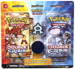 POKÉMON -  ENSEMBLE COLLECTION DOUBLE CRISIS(4P + 1 EPINGLETTE DE TEAM AQUA) -  XY