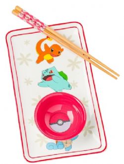 POKÉMON -  ENSEMBLE DE 3 PIÈCE A SUSHI EN CERAMIQUE DES 