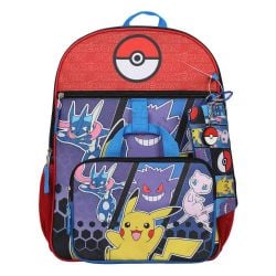 POKÉMON -  ENSEMBLE DE SAC À DOS 5 PIÈCES - PIKACHU, ECTOPLASMA & MEW