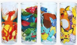 POKÉMON -  GOBELET POKÉMON EN VERRE – PREMIERS COMPAGNONS ET ÉVOLUTIONS (295ML)