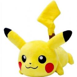 POKÉMON -  PELUCHE DE PIKACHU SUR LE VENTRE (20 CM)