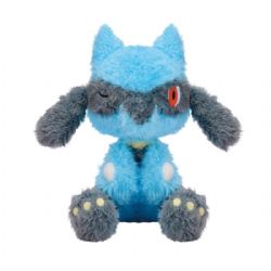 POKÉMON -  PELUCHE DE RIOLU ASSIS - KUTSUROGI TIME (21 CM) -  MOFUGUTTO