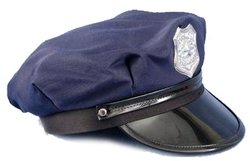 POLICIERS ET BANDITS -  CASQUETTE DE POLICIER - BLEU MARIN (ADULTE)