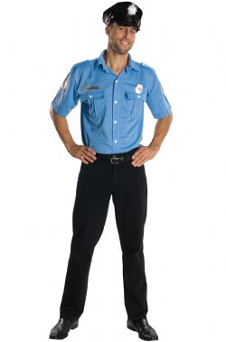 POLICIERS ET BANDITS -  COSTUME DE OFFICIER DE POLICE (ADULTE)