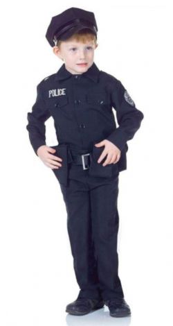 POLICIERS ET BANDITS -  ENSEMBLE COSTUME DU POLICIER (ENFANT - PETIT 4-6)