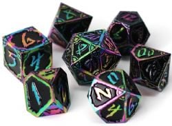 POLY RPG DICE SET -  DARK NEXUS HEXBREAKER -  DIE HARD