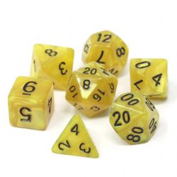 POLY RPG DICE SET -  GOLD DOUBLOONS -  DIE HARD