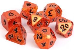 POLY RPG DICE SET -  HELLDANCER -  DIE HARD