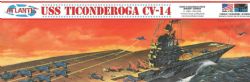 PORTE-AVIONS -  USS TICONDEROGA CV-14 ESSEX CLASS ANGLED DECK 1/500