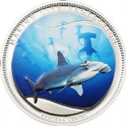 PROTECTION DE LA VIE MARINE -  REQUIN-MARTEAU HALICORNE -  PIÈCES DE LA RÉPUBLIQUE DE PALAU 2010