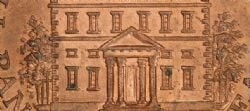PROVINCE DU CANADA -  1842 PROVINCE OF CANADA / BANK OF MONTREAL HALF PENNY, GROS ARBRES, CASTOR AU NEZ COURT (AG) -  1842 PROVINCE OF CANADA TOKENS