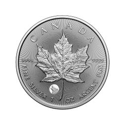 PRÉCIEUSES FEUILLES D'ÉRABLE EN ARGENT (ANIMAUX) -  FEUILLE D'ÉRABLE DE 1 ONCE EN ARGENT PUR - MARQUE PRIVÉE: LOUP -  PIÈCES DU CANADA 2026 01