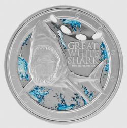 PRÉDATEURS DES MERS -  GRAND REQUIN BLANC -  PIÈCES DE LA NOUVELLE-ZÉLANDE 2012 01