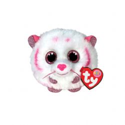 PUFFIES -  TABOR LE TIGRE ROSE/BLANC (10 CM)