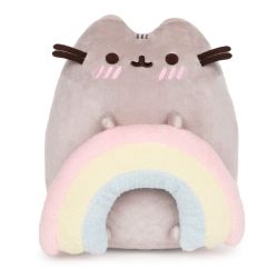 PUSHEEN -  PELUCHE PUSHEEN AVEC ARC-EN-CIEL (23CM)