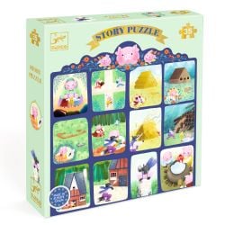 PUZZLE HISTOIRE -  LES TROIS PETITS COCHONS (35 PIÈCES) - 3 ANS+