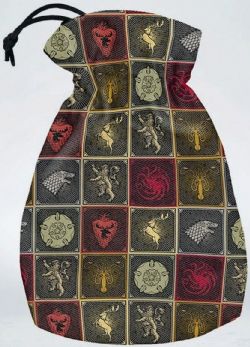 Q-WORKSHOP -  POCHETTE POUR DÉS AUX COULEURS DES MAISONS -  GAME OF THRONES