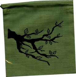 Q-WORKSHOP -  POCHETTE À DÉS, ENTS (VERT)