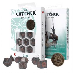 Q-WORKSHOP -  THE WITCHER, ENSEMBLE DE DÉS JDR, CIRI, ELDER BLOOD -  THE WITCHER