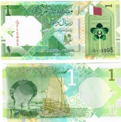 QATAR -  1 RIYAL 2020 (UNC) 32A