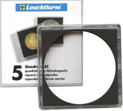 QUADRUM XL -  CAPSULES CARRÉES POUR PIÈCES DE 58 MM (PAQUET DE 5)