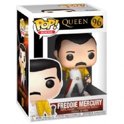 QUEEN -  FIGURINE POP! EN VINYLE DE FREDDIE MERCURY - WEMBLEY 1986 (10 CM) 96