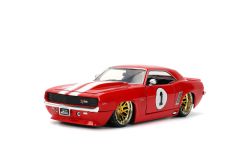 RAPIDE ET DANGEREUX -  CHEVROLET - CAMARO ROUGE 1969 #1 - 1/24