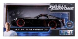 RAPIDE ET DANGEREUX -  LETTY'S DODGE VIPER SRT 10 1/24 - BLACK