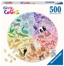 RAVENSBURGER -  ANIMAUX (500 PIECES) -  CIRCLE OF COLORS