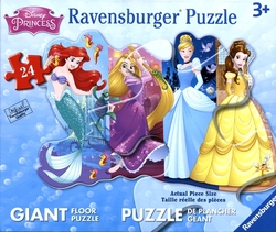 RAVENSBURGER -  CASSE-TÊTE DE PLANCHER DE PRINCESSES (24 PIÈCES) - 3 ANS+ -  DISNEY