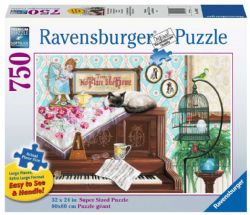 RAVENSBURGER -  CHAT SUR PIANO (750 PIECES)