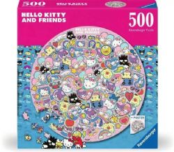 RAVENSBURGER -  HELLO KITTY ET SES AMIS - ROND (500 PIÈCES) -  SANRIO