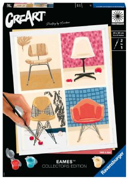RAVENSBURGER -  PEINTURE À NUMÉROS - TAKE A SEAT (24X30CM) -  CREART