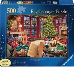 RAVENSBURGER -  RETRAITE DE NOËL CONFORTABLE (500 PIÈCES LARGES)