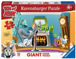 RAVENSBURGER -  TOM ET JERRY - LE GATEAU VOLE (60 PIECES) -  PUZZLE DE PLANCHER