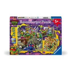 RAVENSBURGER -  TORTUES NINJA (3X49 PIÈCES) -  TORTUES NINJA