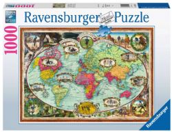 RAVENSBURGER -  TOUR DU MONDE À BICYCLETTE (1000 PIÈCES)