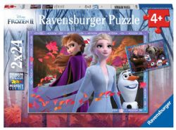 RAVENSBURGER -  VERS DES CONTRÉES GLACÉES (2X24 PIÈCES) - 4 ANS+ -  DISNEY