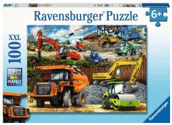 RAVENSBURGER -  VÉHICULES DE CONSTRUCTION (100 PIÈCES XXL) - 6 ANS+