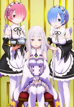 RE:ZERO -  -GROUPE/FILLES- (116.8CM X 81.2CM) -  RE: STARTING LIFE IN ANOTHER WOLD