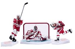 RED WINGS DE DETROIT -  ENSEMBLE DE 3: BRETT HULL / STEVE YZERMAN / CURTIS JOSEPH