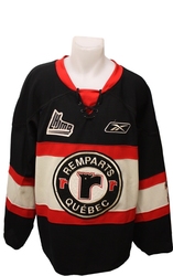 REMPARTS DE QUÉBEC -  2012-13 GAME-USED JERSEY NOIRE FRANCOIS BRASSARD #31 GRANDEUR 58