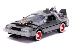 RETOUR VERS LE FUTUR -  DMC DOLOREAN -  MACHINES À VOYAGER DANS LE TEMPS AVEC LUMIÈRES (RETOUR VERS LE FUTUR III)  - 1/24 -  HOLLYWOOD RIDES